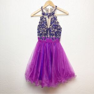Rachel Allan short prom cocktail pageant formal dress